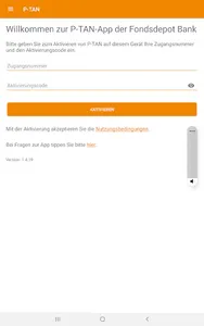pushTAN-App Fondsdepot Bank screenshot 8