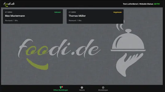 foodi.de für Anbieter screenshot 0