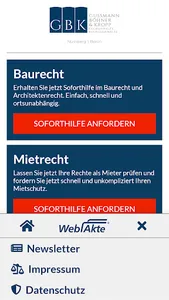GBK LEGAL Soforthilfe screenshot 1