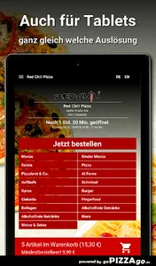 Red Chili Pizza Bielefeld screenshot 6