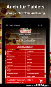 Pizzeria Universität Duisburg screenshot 6