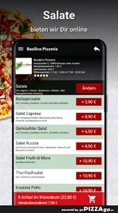 Basilico Pizzeria Eningen unte screenshot 4