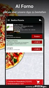 Basilico Pizzeria Eningen unte screenshot 5