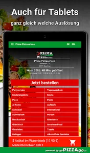 Prima Pizzaservice Glauchau screenshot 6