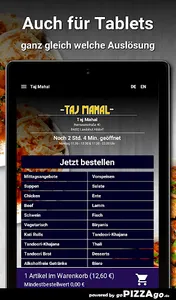 Taj Mahal Landshut Altdorf screenshot 6