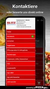 Blitz Pizza Service Nürnberg screenshot 2
