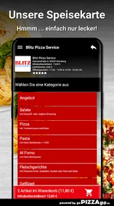 Blitz Pizza Service Nürnberg screenshot 3