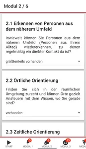 Pflegegrad-Rechner screenshot 1