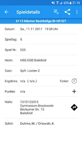 HSG EGB Bielefeld screenshot 2