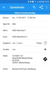 HSG Wettertal screenshot 2