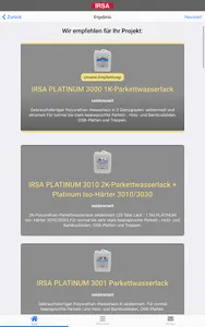 IRSA® Produktberater screenshot 14