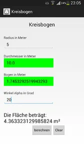 Flächen und Volumenrechner screenshot 7