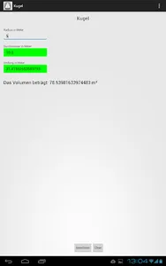 Flächen und Volumenrechner screenshot 8