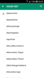 Abfallplaner AWS screenshot 2