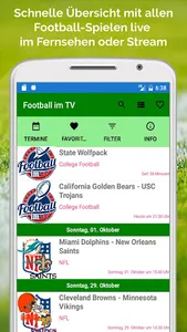 Football im TV live screenshot 0