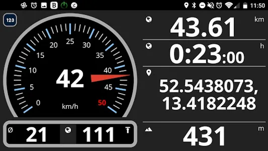 Speedometer with odometer screenshot 1