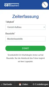 Stundenzettel für Gerüstbauer screenshot 0