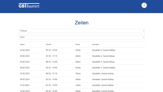 Stundenzettel für Gerüstbauer screenshot 6