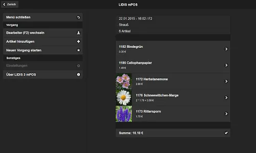 LIDIS mPOS screenshot 9