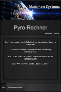 Pyro Rechner screenshot 1