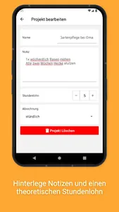 tracky Projekterfassung screenshot 1