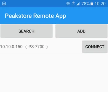 PeakStore Remote App screenshot 1