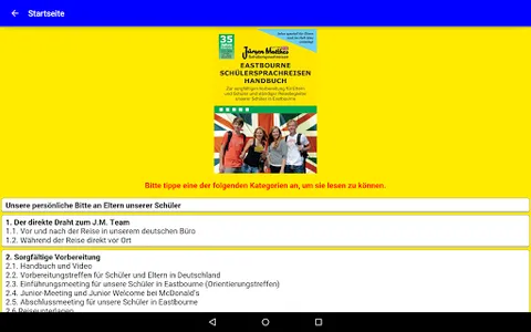 JM Sprachreisen App screenshot 5