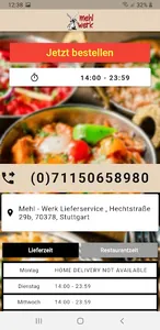 Mehl-Werk Lieferservice screenshot 1