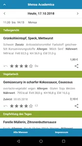 Mensa Aachen screenshot 1