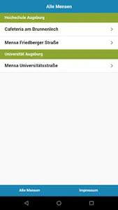 Mensa Augsburg screenshot 2