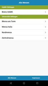Mensa Göttingen screenshot 2