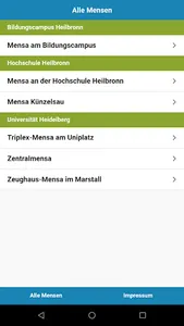 Mensa Heidelberg screenshot 2