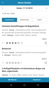 Mensa Kiel screenshot 1