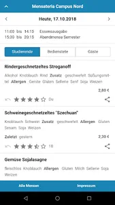 Mensa Würzburg screenshot 1