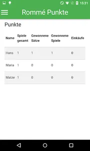 Rommé Punkte screenshot 4