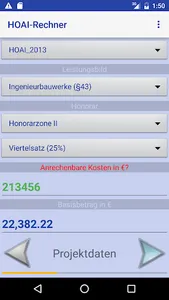 HOAI-Rechner screenshot 0