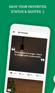 Status & Quotes screenshot 2