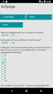 ItchyApp screenshot 1