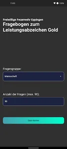 Leistungsabzeichen Gold Quiz screenshot 0
