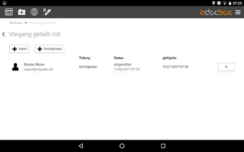 eDocBox mit eSignatur screenshot 8