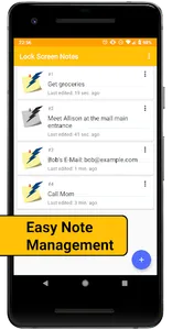 Lock Screen Notes screenshot 0