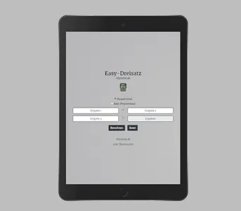 Easy-Dreisatz screenshot 2