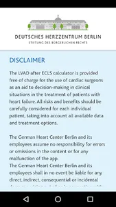 LVAD After ECLS Calculator screenshot 0
