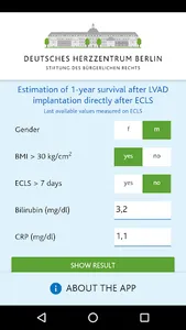 LVAD After ECLS Calculator screenshot 1
