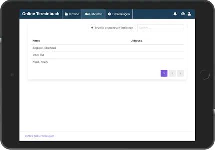 Online Terminbuch screenshot 10