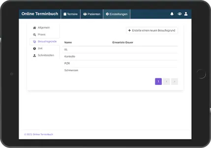 Online Terminbuch screenshot 4
