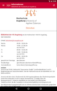 Bibliothek HS Augsburg screenshot 10