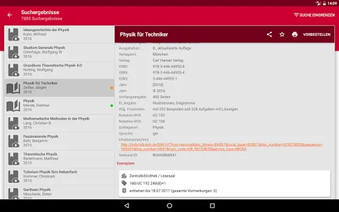 Bibliothek HS Augsburg screenshot 13