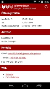 Stadtbibliothek Erlangen screenshot 5