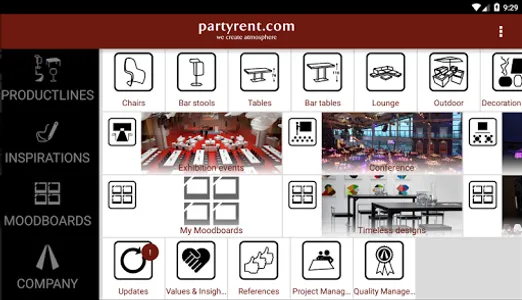 Party Rent Inspirations screenshot 0